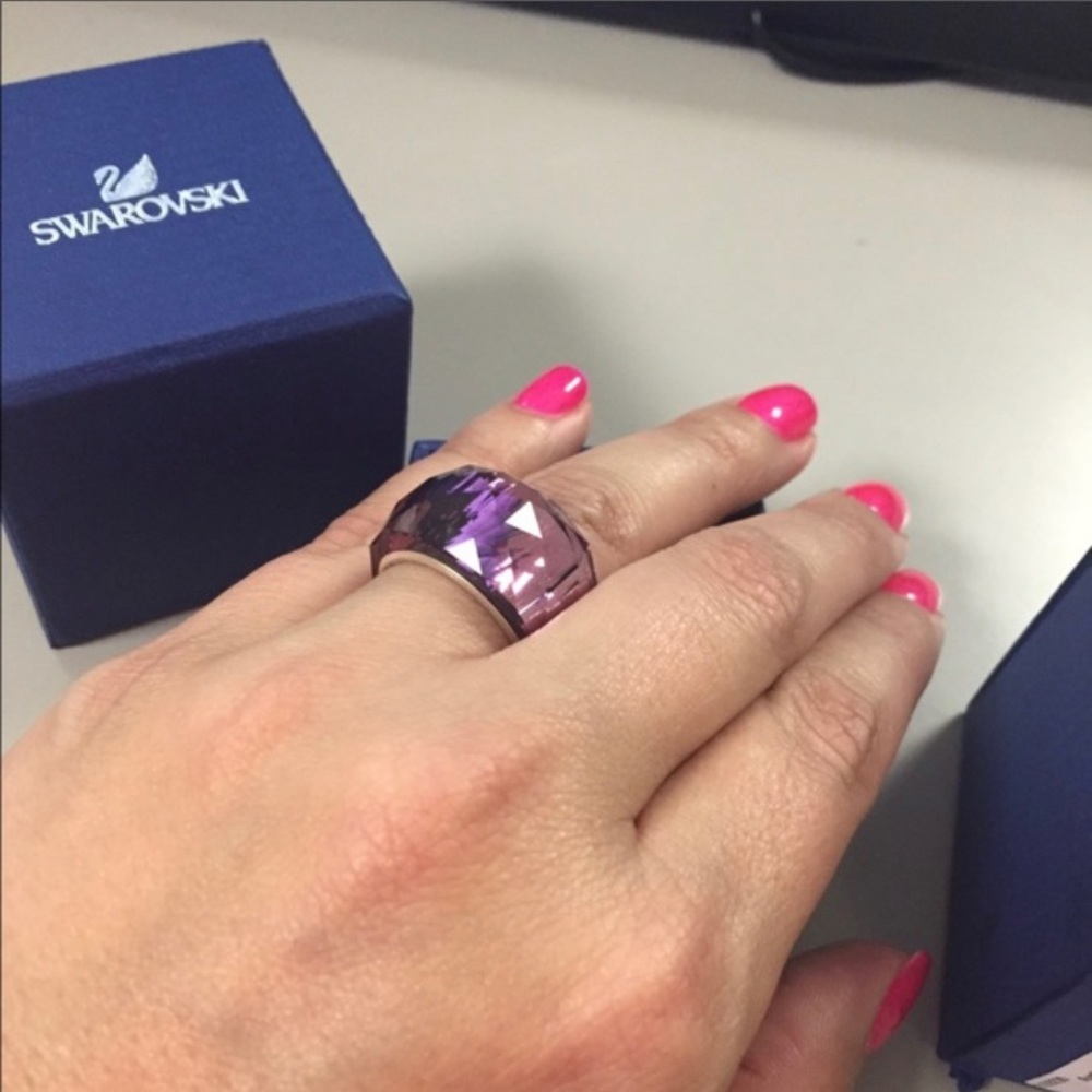 Swarovski Purple Velvet Crystal NIRVANA RING